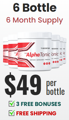 6 bottles of alpha tonic, 6 month supply. $49 per bottle, free shipping, free bonuses