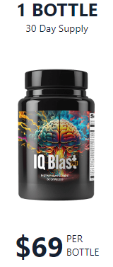 1 bottle of IQ Blast Pro. $69 per bottle, 30 day supply.