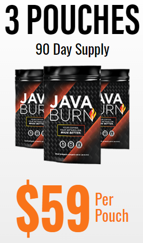 3 pouches of Java Burn Coffee, 90 day supply. $59 per pouch