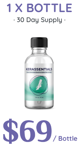 1 bottle of Kerassentials, 30 day supply. $69 per bottle