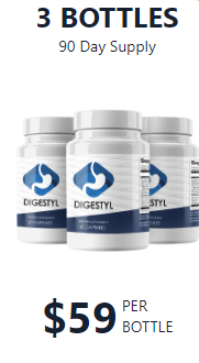 3 bottles of Digestyl. $59 per bottle, 90 day supply. Free US shipping