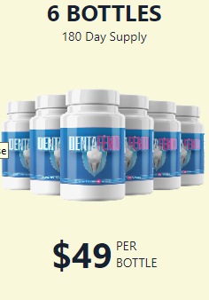 6 bottles of Dentafend. $49 per bottle, 180 day supply.