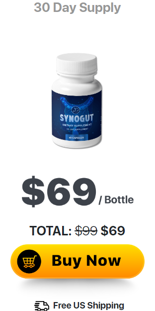 1 bottle of SynoGut. $69 per bottle, 30 day supply. Free US shipping